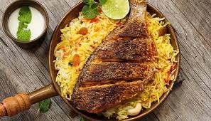 Fish biryani